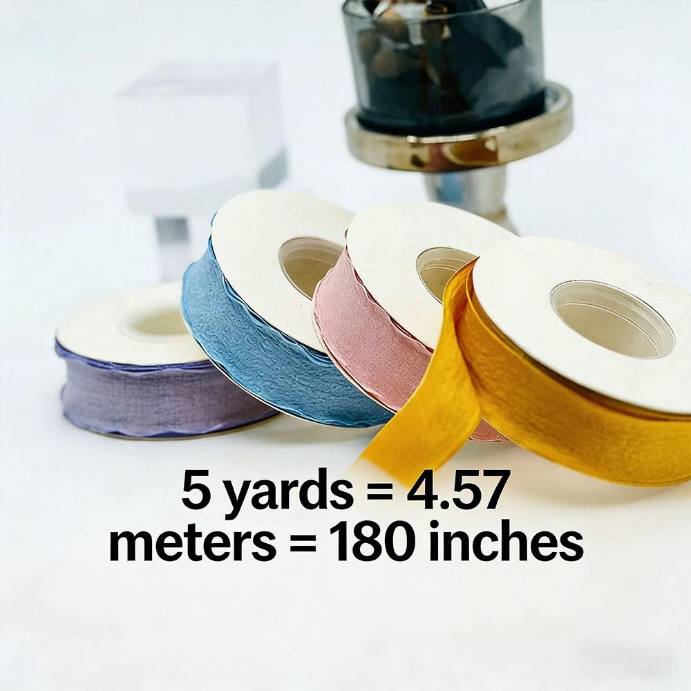 Elegant Satin Ribbon Roll 457cm/180 Inches, Perfect for Gift Wrapping & Decoration, Ideal for Weddings, Anniversaries, Valentine’s Day