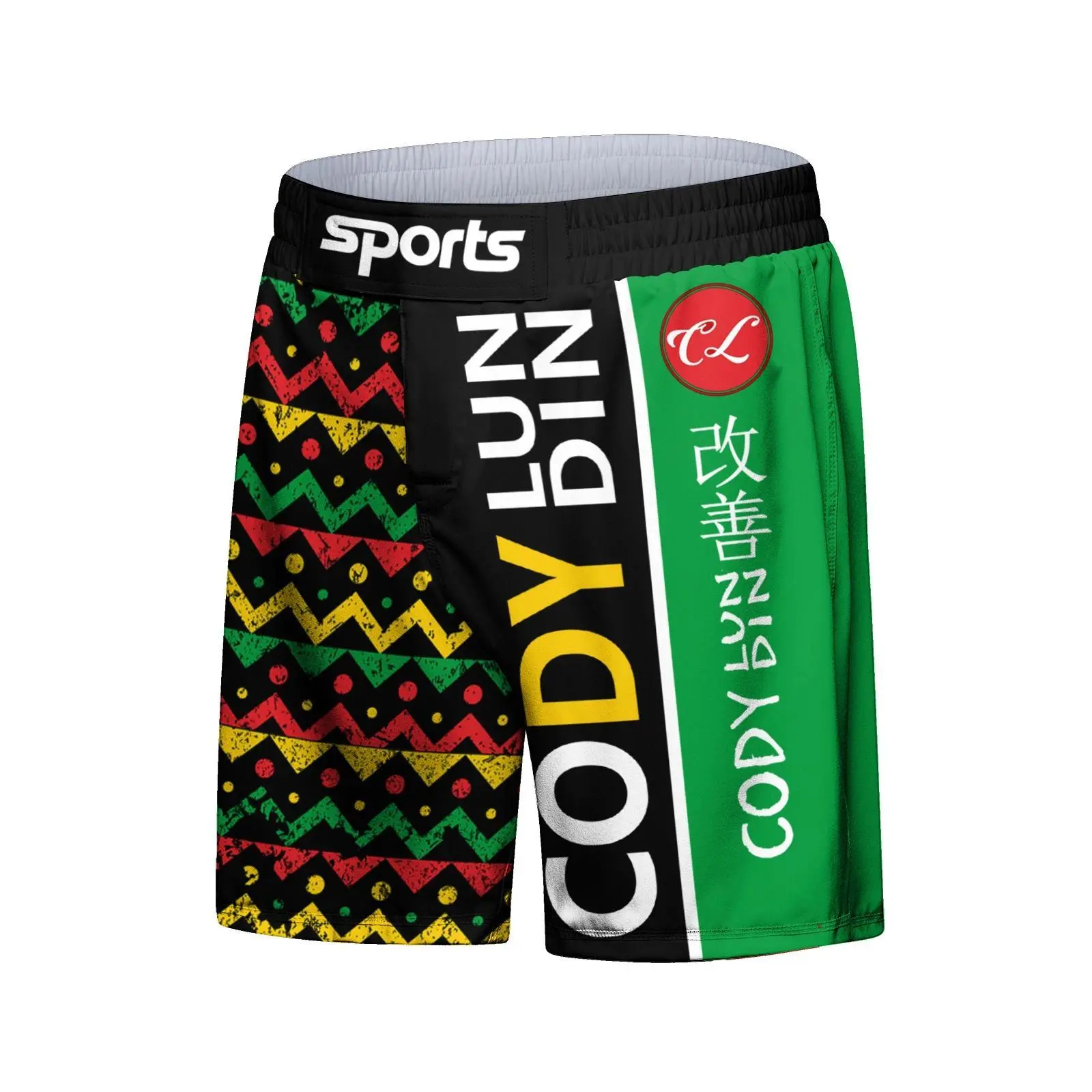 Cody Lundin Guangzhou Sportswear Men Sublimated Jiu Jitsu Grappling Boxing Shorts BJJ MMA Shorts No Gi Active Fight Shorts