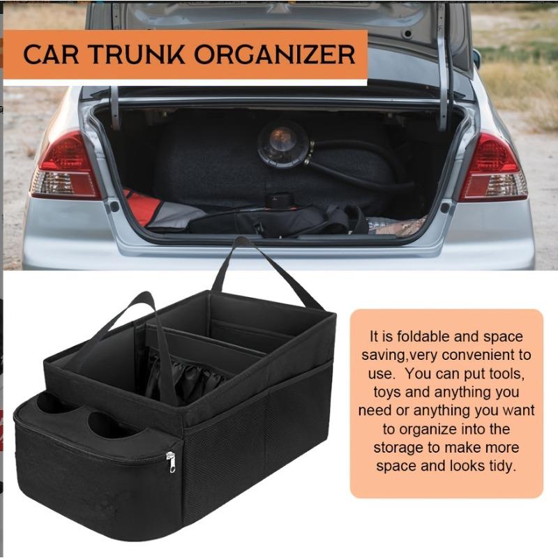 Large Capacity Foldable Oxford Car Seat Organizer Multifunctional Rear Seat Storage Box