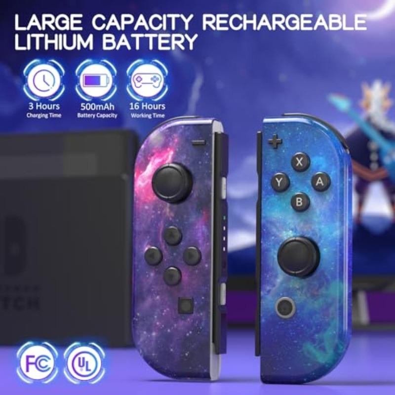 Nintendo Switch Game Controller, Wireless L/r Controllers for Switch Lite Oled, Dual Vibration Replacement Controller, Wake-Up Switch Accessory