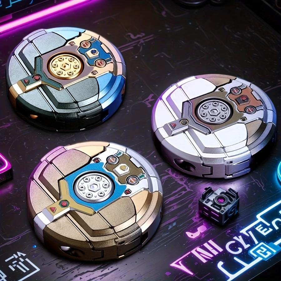 Creative Multifunction Transformable Missile Car Robot Fidget Spinner, Teen Sensory Relaxation Finger Twister, Perfect Holiday Party Gift