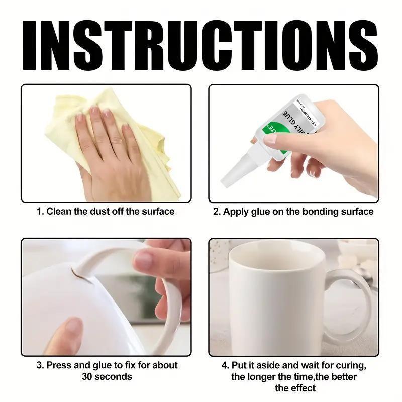 High-Strength Oily Super Glue, 20g Multi-Surface Adhesive for Wood, Metal, Ceramic, Leather, Instant Glue for Resin, Ceramic, Metal, Glass