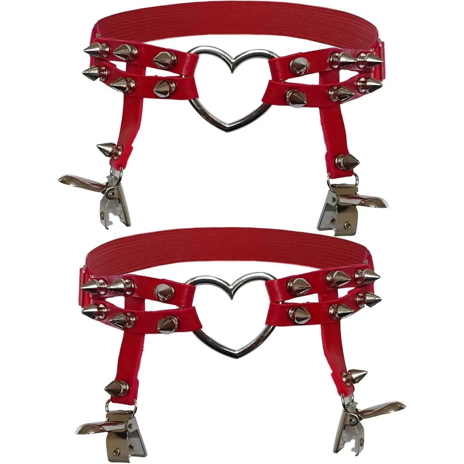 2p Red Heart-shaped