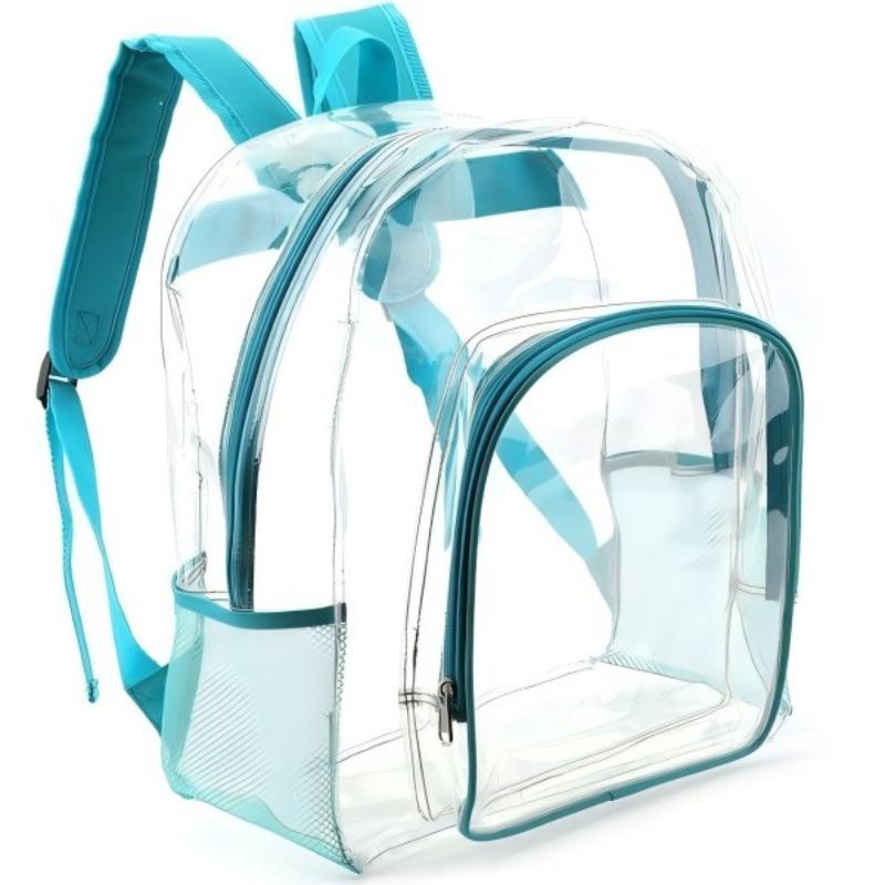 Transparent PVC Waterproof Backpack, Large Capacity School Bag, Travel Backpack for Men and Women, Durable and Lightweight Design