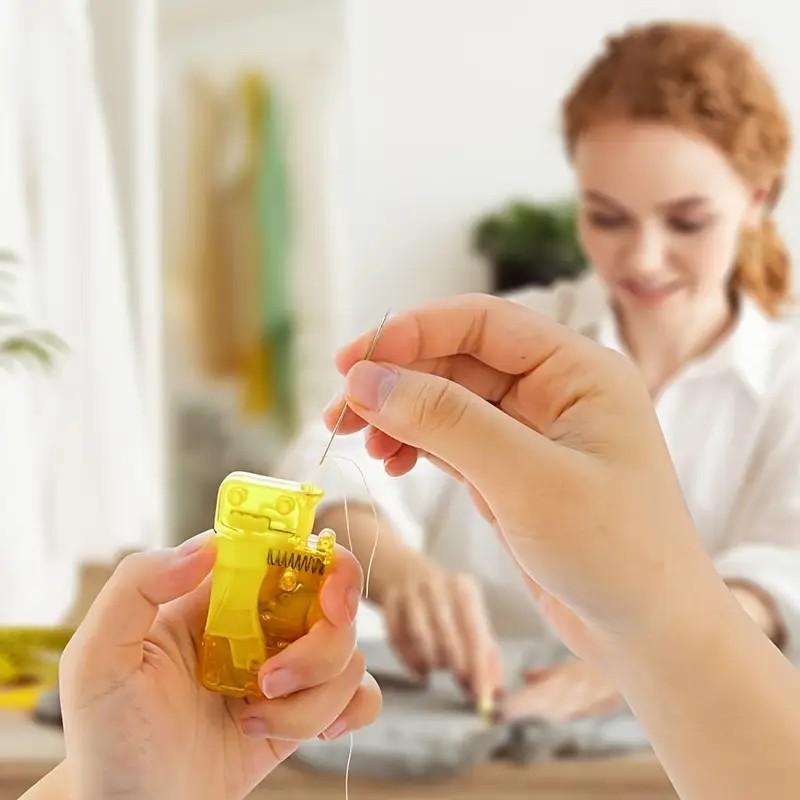 2-Pack Quick Threading Kit, Automatic Needle Threader, Designed for Hand Sewing, Ideal for Seniors, User-Friendly Sewing Tool