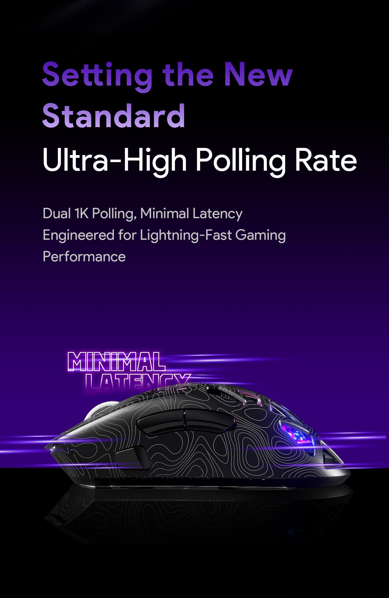 FURYCUBE G11 Tri-Mode Gaming Mouse 2.4G Bluetooth Wired Rechargeable RGB Lighting Optical Sensor for Gaming & Office Accessories