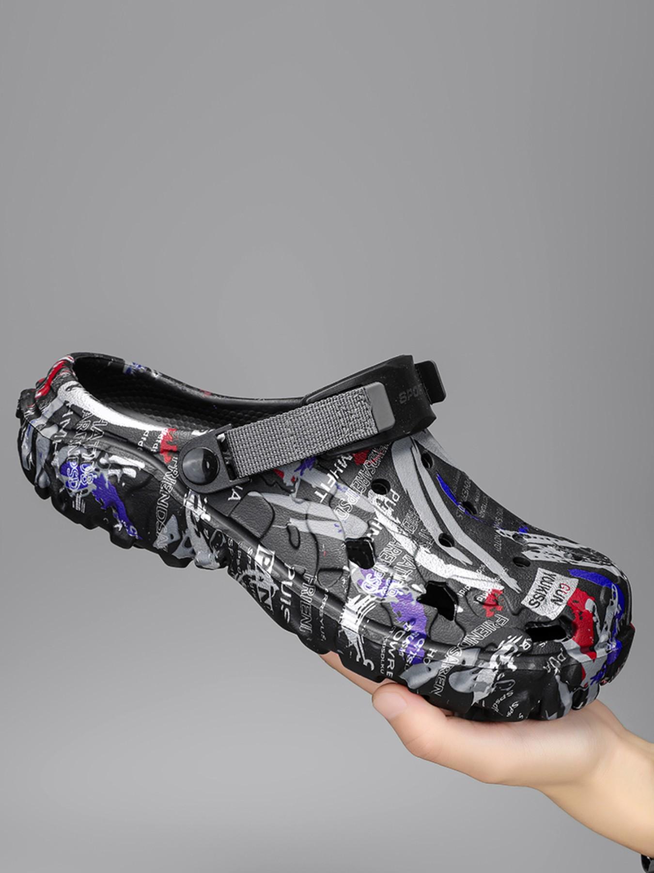 Men's Hollow Out Urban Sandals, Breathable Anti-Slip Eva Material, Adjustable Straps, Casual Outdoor Shoes, Suitable for Spring Summer Fall