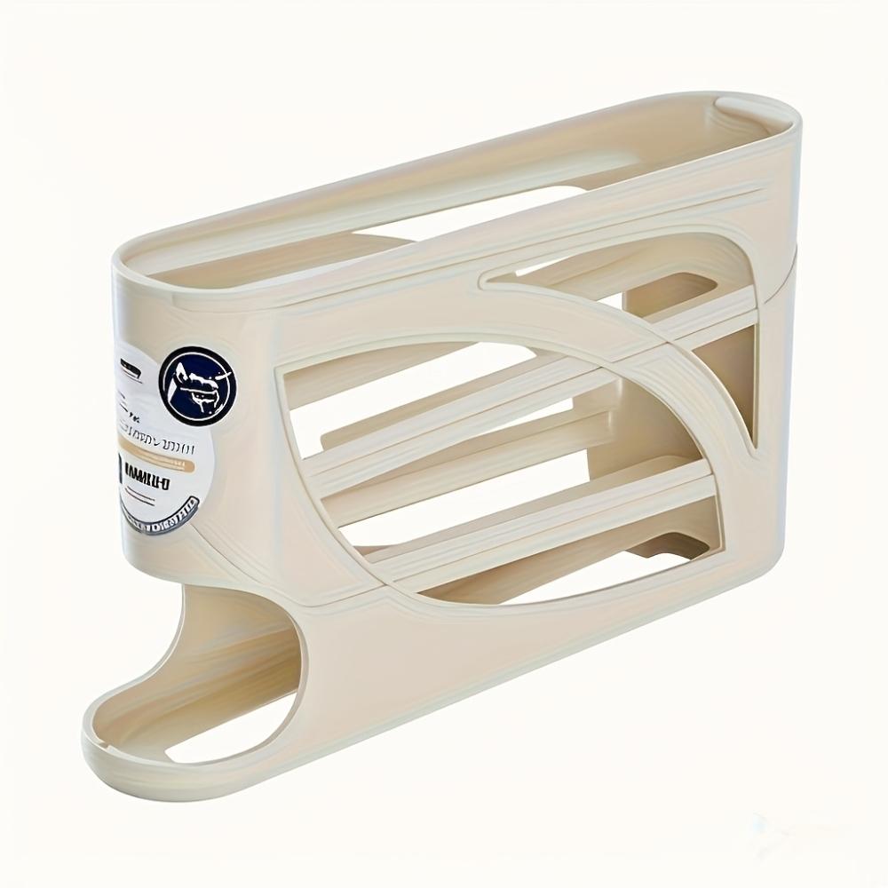 Egg Storage Container, Space-Saving Side-Door Design, Durable Plastic, Large Capacity, Smooth Surface & Easy Grip Handle - Ideal for Kitchen & Fridge Organization, Fridge Organizers, Fridge Egg Holder, Egg Storage Organizer, Refrigerator Accessories