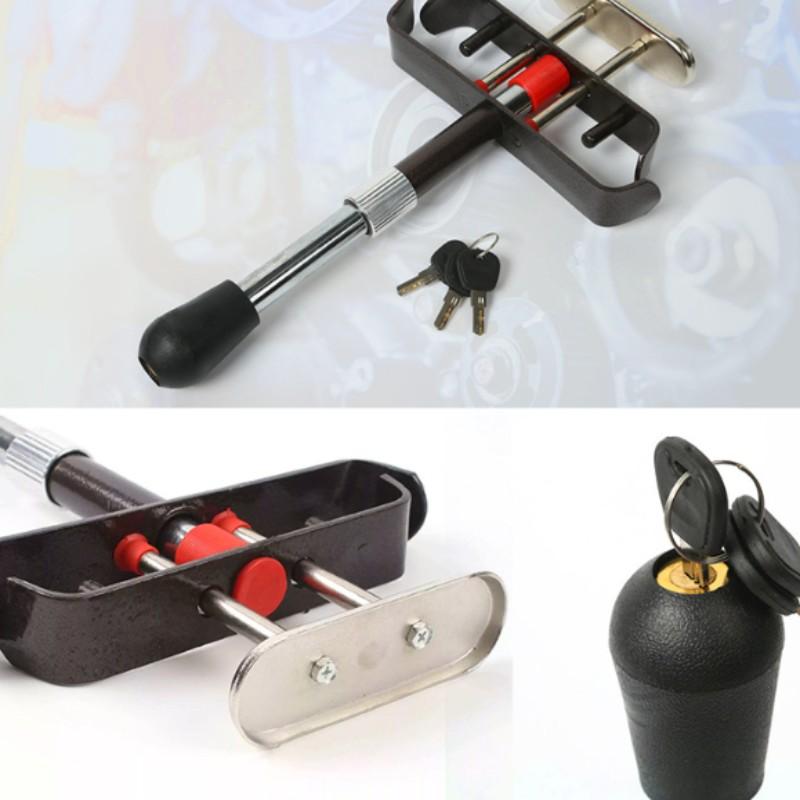 Car Anti-Theft Lock Pedal Lock Clutch Lock Brake Lock, Full Metal Parking Lot Car Security Lock, Anti-Breakaway Metal Lock