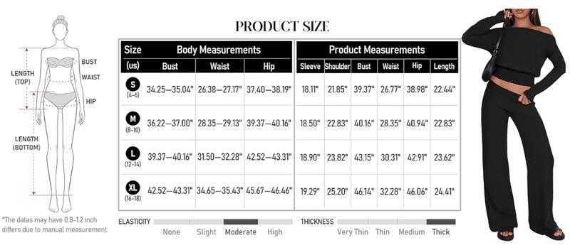 MEROKEETY Women's Fall Pajama Set Fuzzy Fleece 2 Piece Loungewear Off Shoulder Sweater Tops Wide Leg Pants Matching Outfits