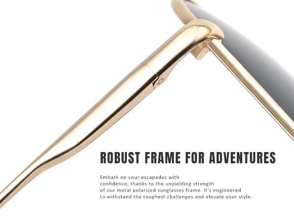 Eiuizah Polarized Aviator Sunglasses for Men Women, Classic Sun Glasses for Driving, Fishing, with UV Protection