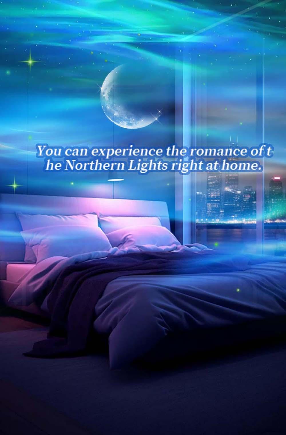 Astronaut Northern Lights Aurora Projector with Bluetooth Speaker, White Noise Night Light, Galaxy Projector for Kids & Adults, Home Decor Interior