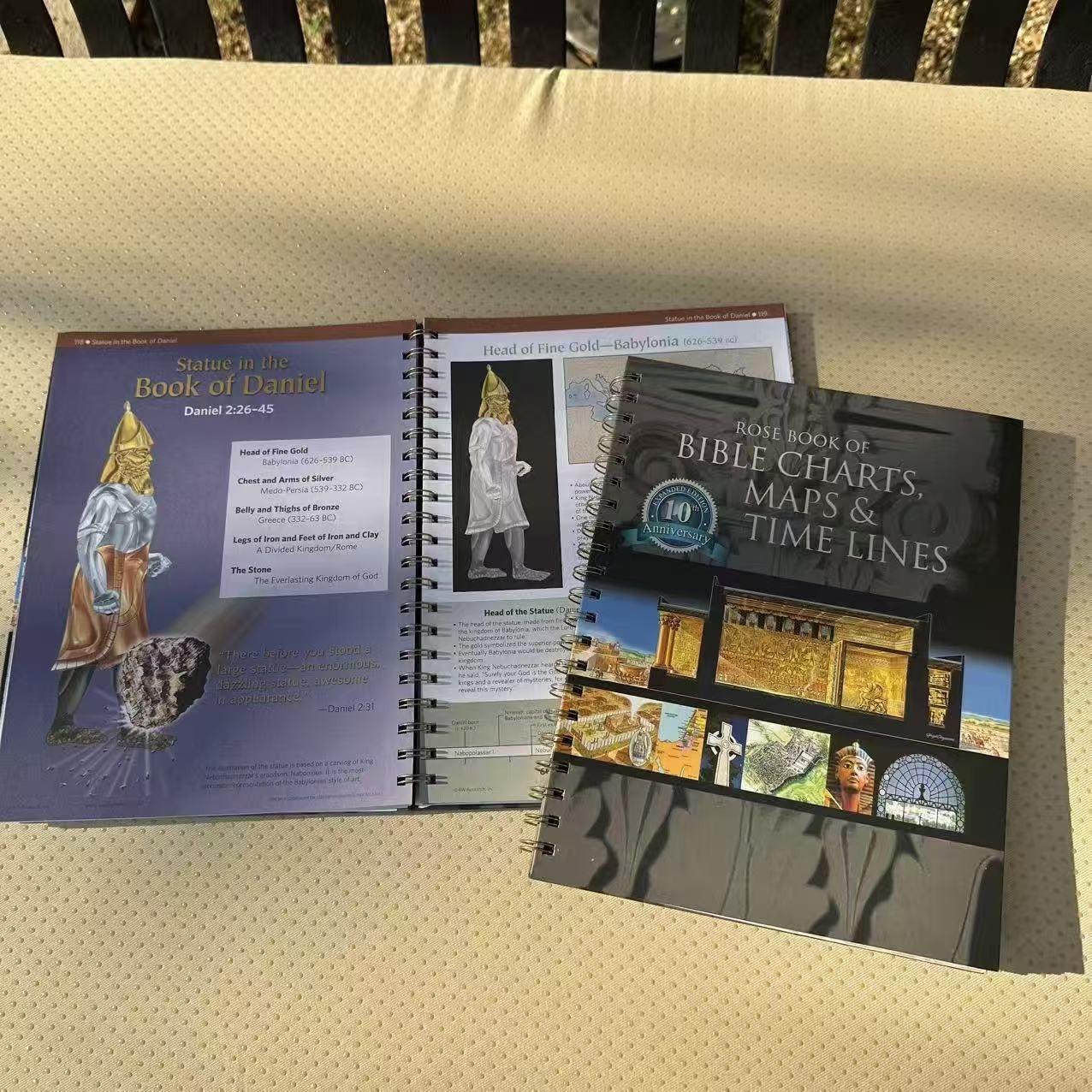 Biblical Timeline Made Easy: Rose Bible 10th Anniversary Definitive Guide ,Essential Religious Reference Guide Notebook, Bible Study Supplies