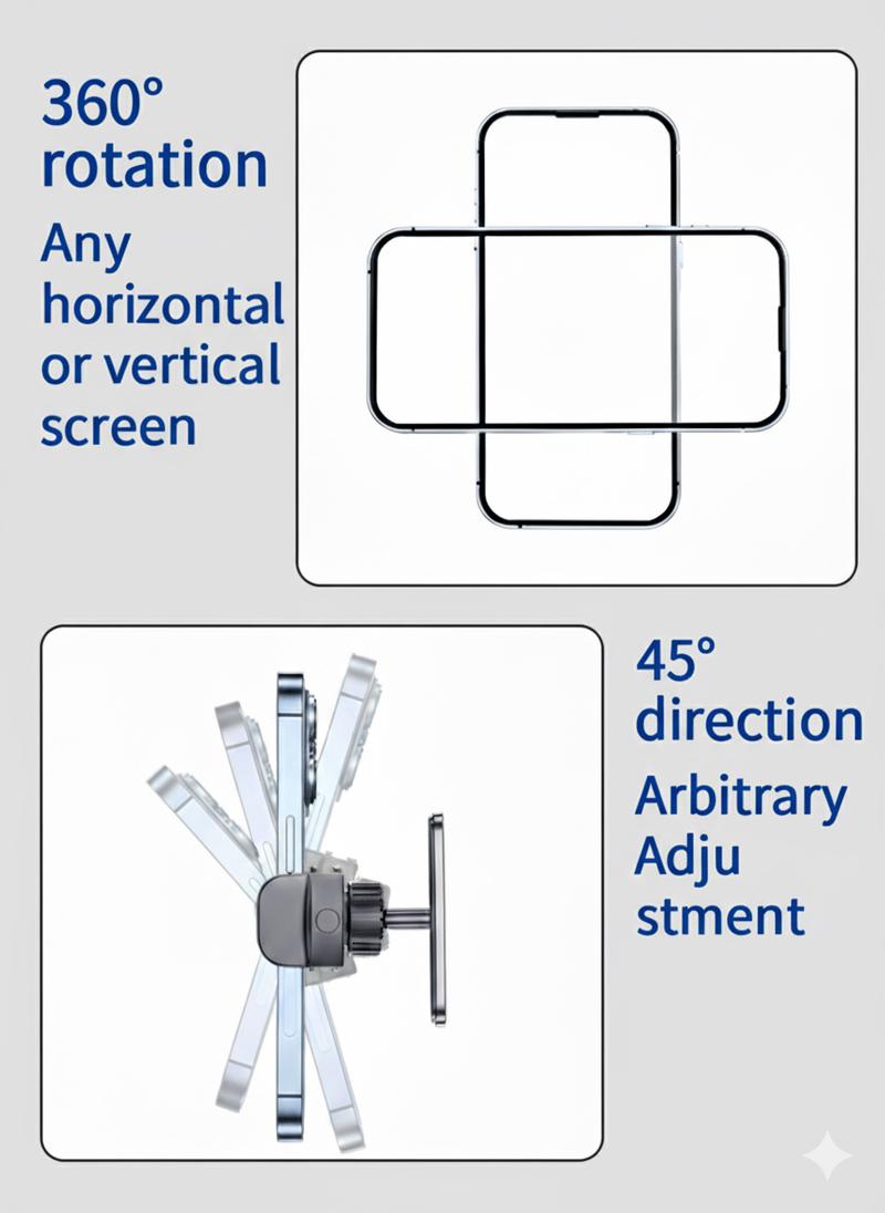 Magnetic Phone Holder for Gym - 360° Adjustable, Strong Portable Magnet Phone Mount for Workout Recording, Fitness Accessories Essentials, Compatible with Andriod Phone and iPhone 16/15/14/13/12, Perfect Gift for Men & Women fairway  flex