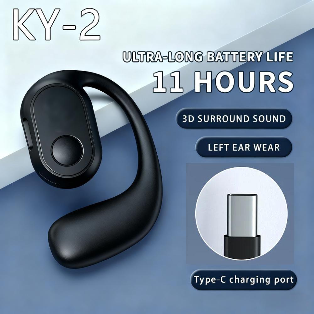Q7 Wireless Bluetooth OWS Headphones, Air Conduction Ear-Hook Design, HiFi Sound & Noise Canceling, Sports Headset for Smart speaker phone water