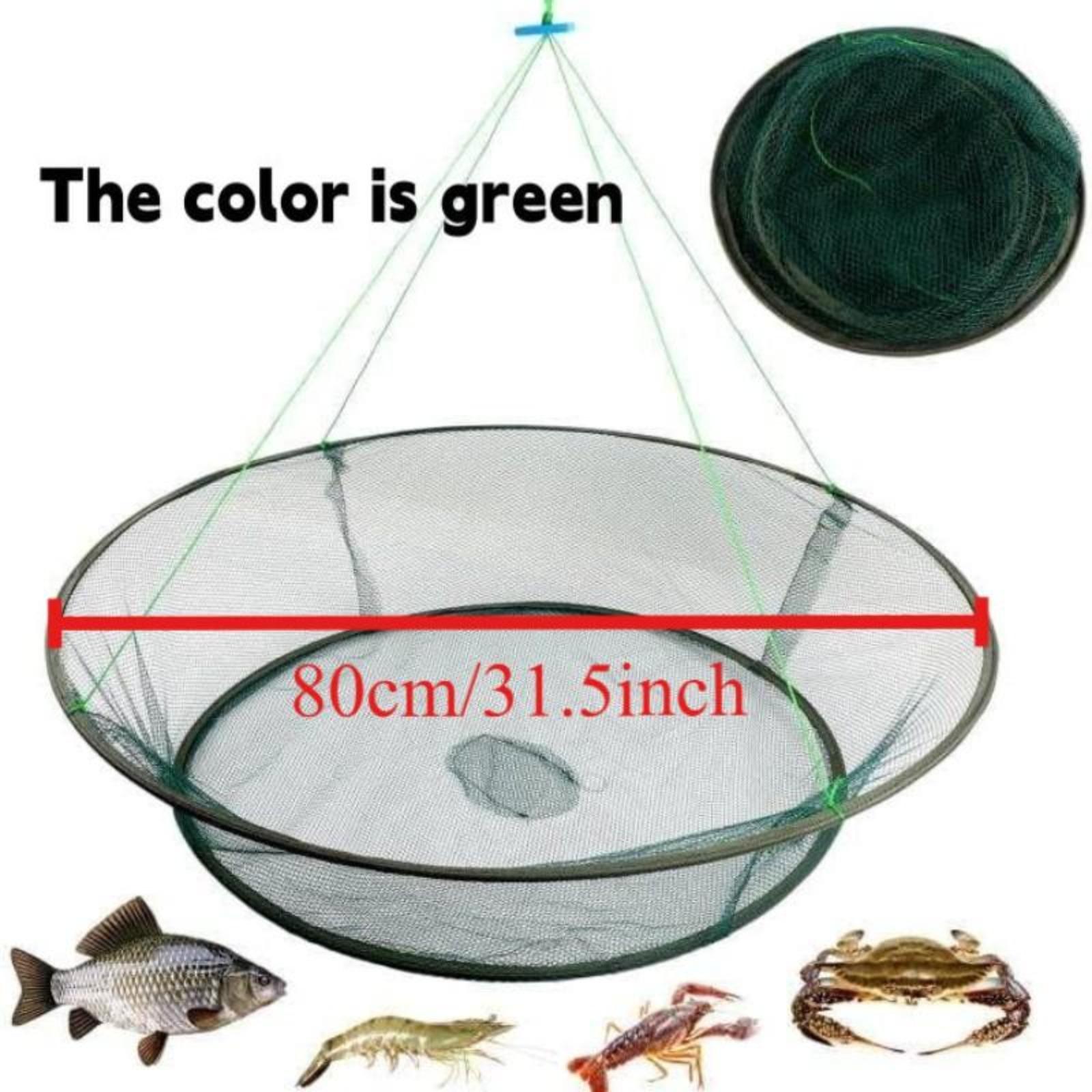 Portable Crab Net & Basket - Foldable Fishing Trap for Minnows, Crawfish, Shrimp
