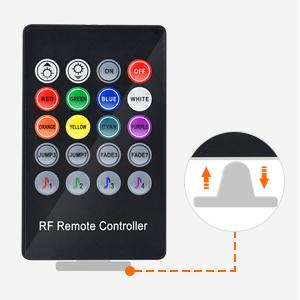 Nilight 4Pcs Car Underglow Neon Accent Strip  252 LED RGB 8 Color Sound Active Function Music Mode with Wireless Control Underbody  Strips for Car Van SUV Truck Red