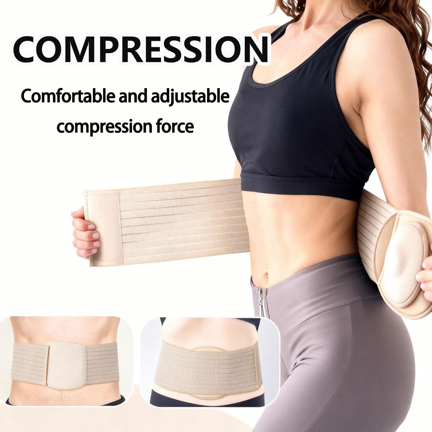 Adult Hernia Belt,Breathable Belly Button Hernia Support Brace With Compression Pad for Small Intestine Gas and Indirect Hernia