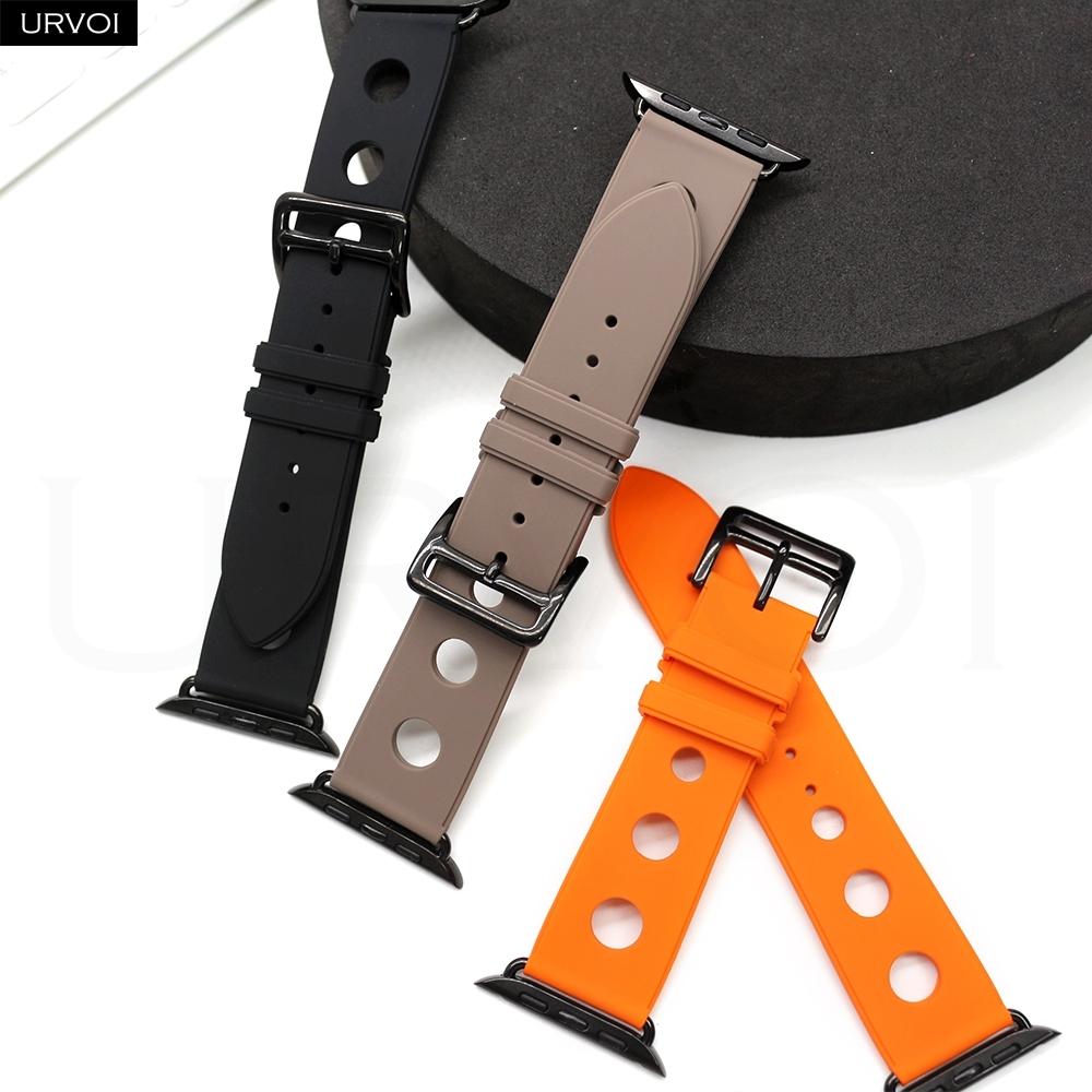 URVOI Scub’H Diving Band for Apple Watch Ultra 3 2 1 Series 11 10 9 8 SE 3 Seamless adapters with high-performance Silicone rubber strap