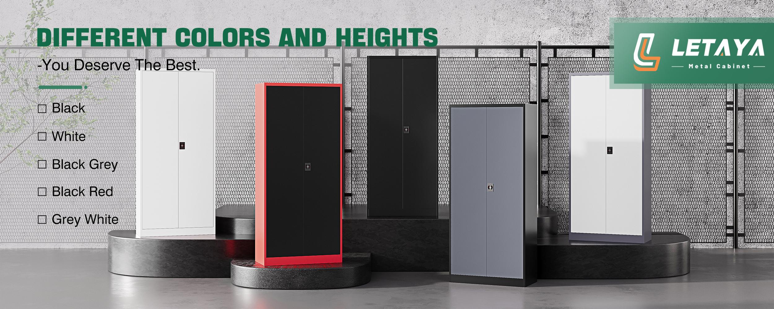 Letaya Metal Garage Storage Cabinets with Lock Door and Adjustable Shelves, Steel Tool Cabinets for Home,Office,Warehouse Organisieren ( 71" H)