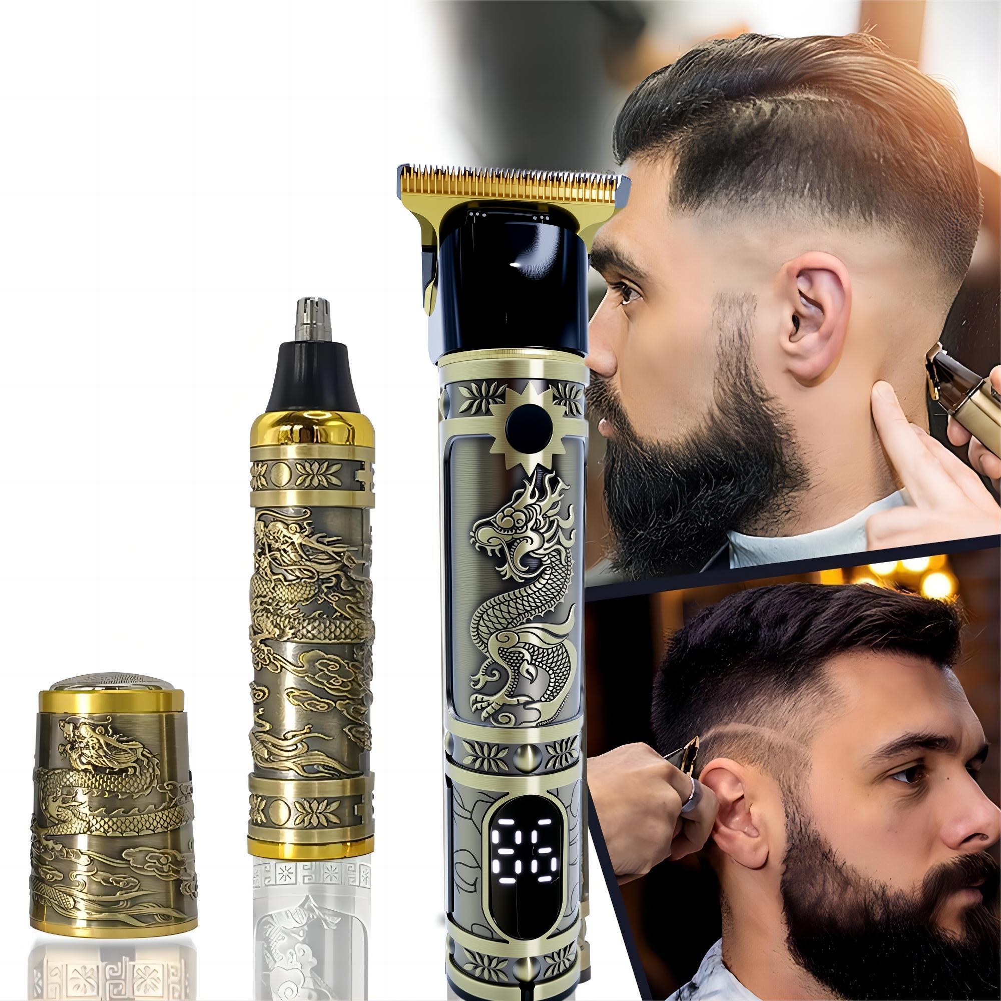 3 in 1 Electric Shaver Kit, 1 Set Professional Hair Trimmer for Men, Nose Hair Trimmer, Cordless Barber Trimmer, Men's Grooming Kit, Hair Clippers Set