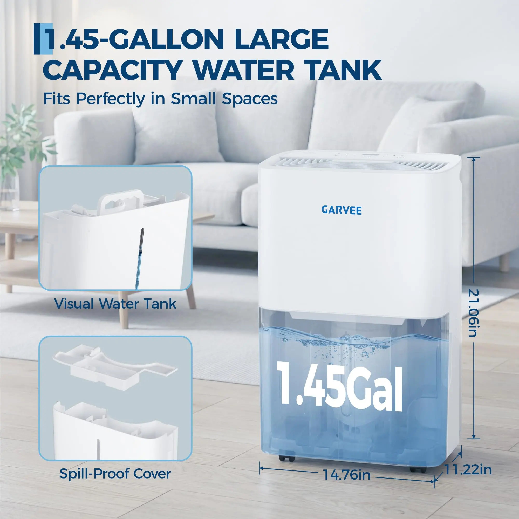 Household dehumidifier - 22 pint