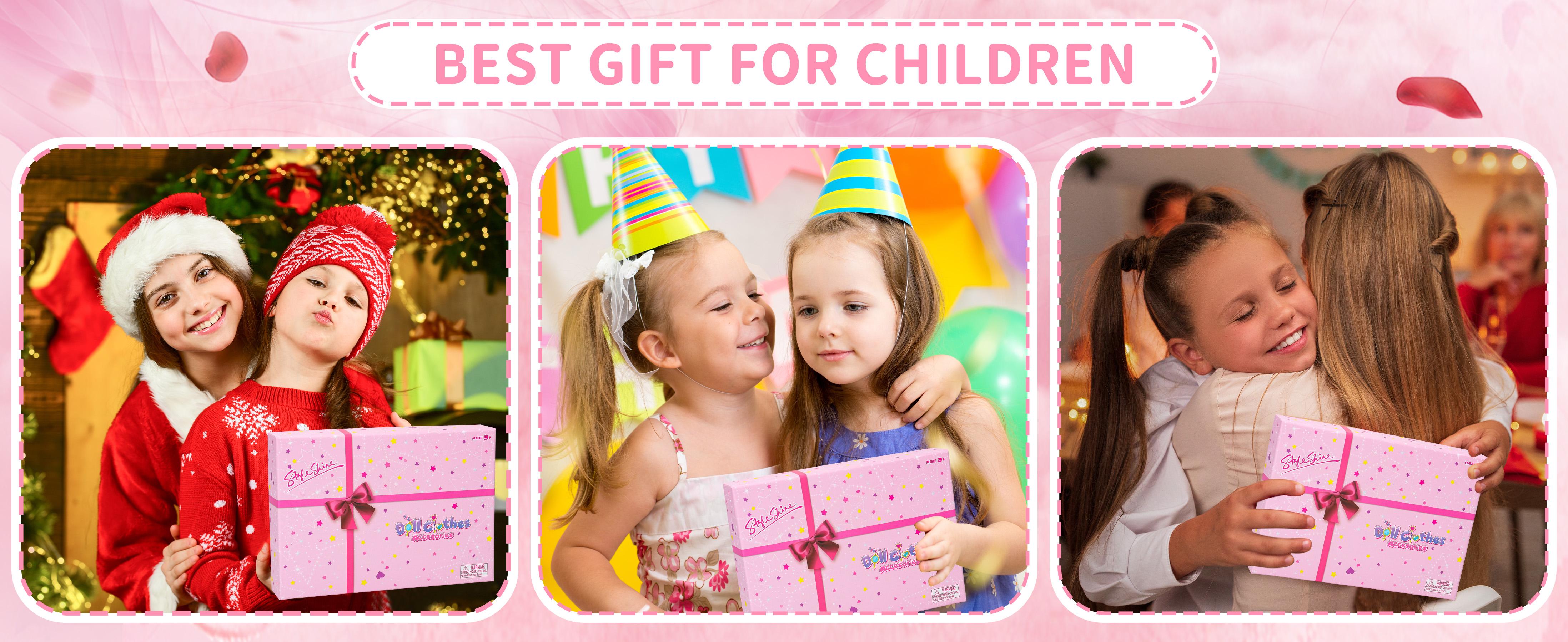 70 Pcs Doll Clothes and Accessories,2 Wedding Gown 6 Fashion Dresses 2 Set Casual Outfits 1 Top 1 Pant Bikini 1 Swimsuit,20 Hanger 10 Shoe 27 Accessories Toys for Girls Kids Birthday and Valentines Gift