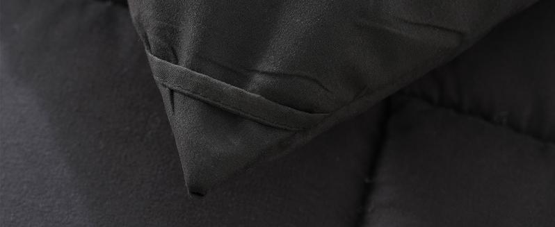 DOWNCOOL 3 PCS Comforter Set(only 2pcs for Twin size) -All Season Soft Bed Set-Down Alternative Comforter with pillowcase, Summer Turn Up,  High Quality Quilting Design Box Stitching Technology