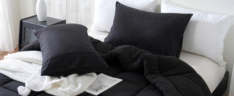 DOWNCOOL 3 PCS Comforter Set(only 2pcs for Twin size) -All Season Soft Bed Set-Down Alternative Comforter with pillowcase, Summer Turn Up, High Quality Quilting Design Box Stitching Technology DOWNCOOL 3 PCS Comforter Set(only 2pcs for Twin size) -All Season Soft Bed Set-Down Alternative Comforter with pillowcase, Summer Turn Up, High Quality Quilting Design Box Stitching Technology