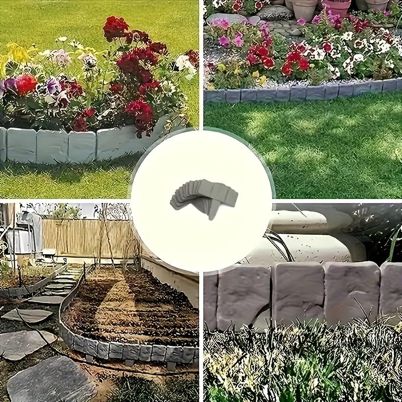 40 Piece Garden Fence Set Plastic Outdoor Lawn Decor Easy Install Plant Support Fencing for Autumn Yard Decoration