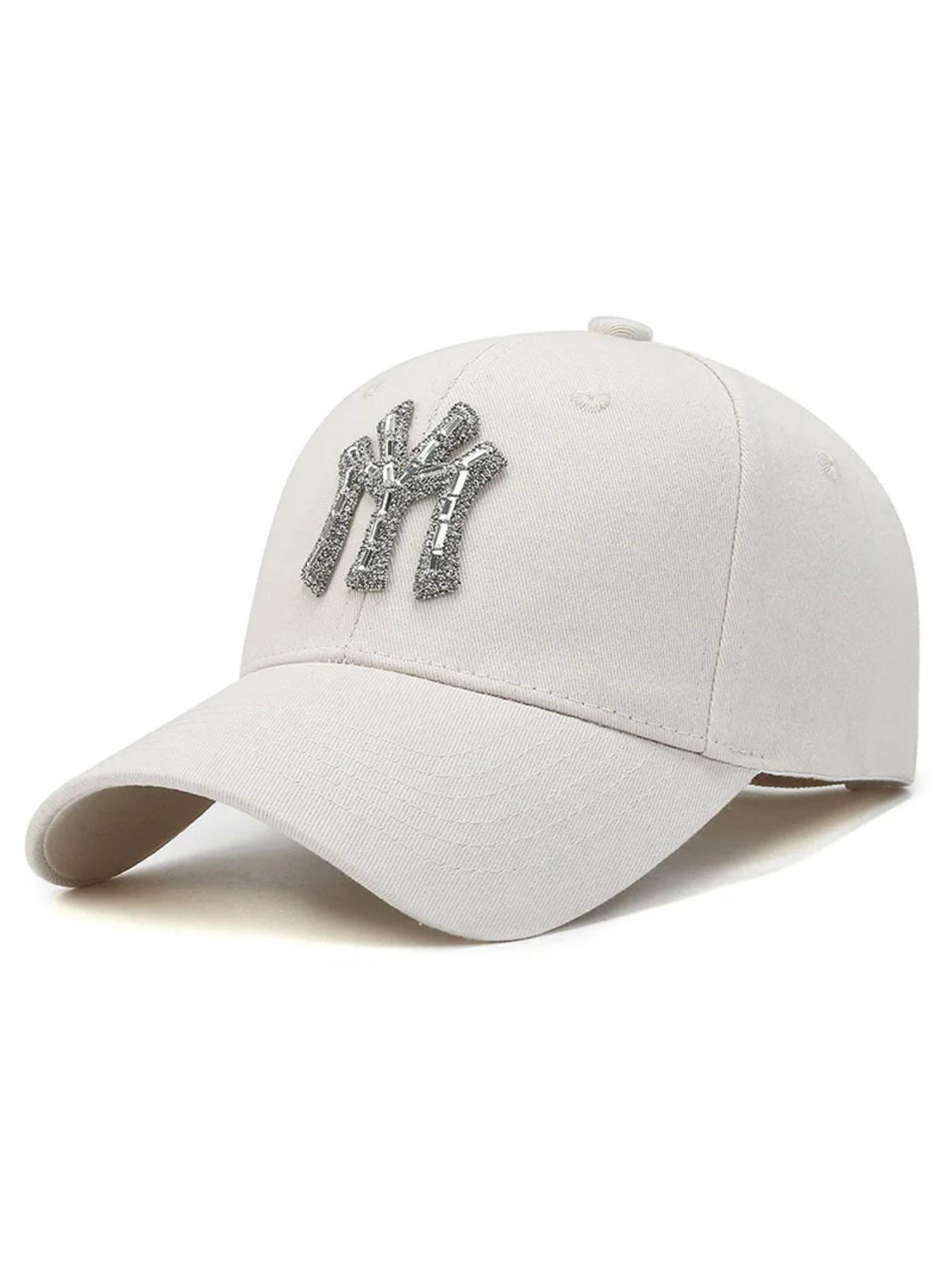 New MY Inlay Diamond Men's Outdoor Sports Baseball Hats Women's Fashion Trend Casual Duck Tongue Caps Suitable For All Seasons