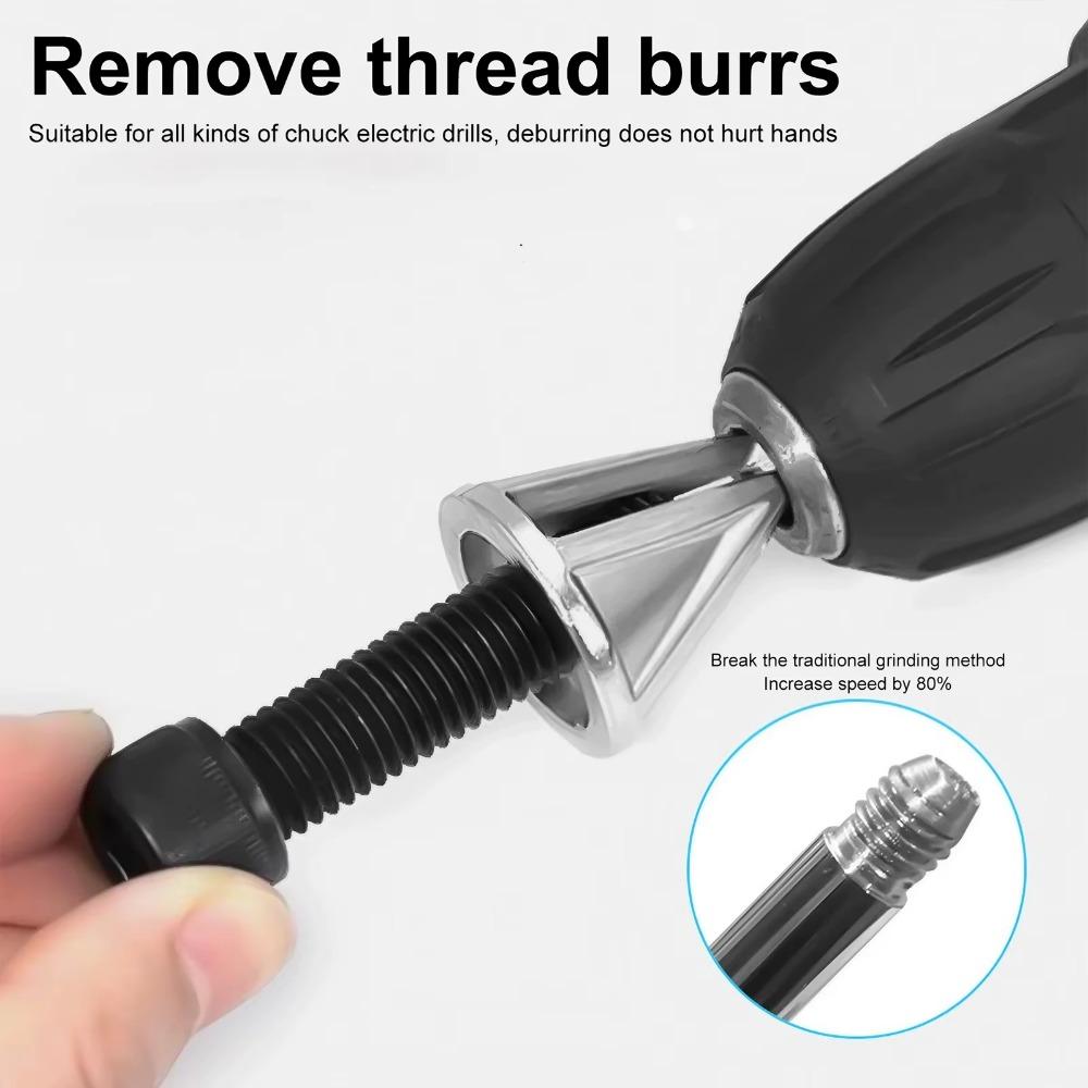 Professional Multi-Blade Deburring Tool: HSS Industrial Chamfering Device for Metal, Anti-Slip Anti-Jamming Edge Repair Kit. Durable Versatile Deburr Tool for Automotive & Industrial Metalworking, Fast Burr Removal & Surface Finishing.