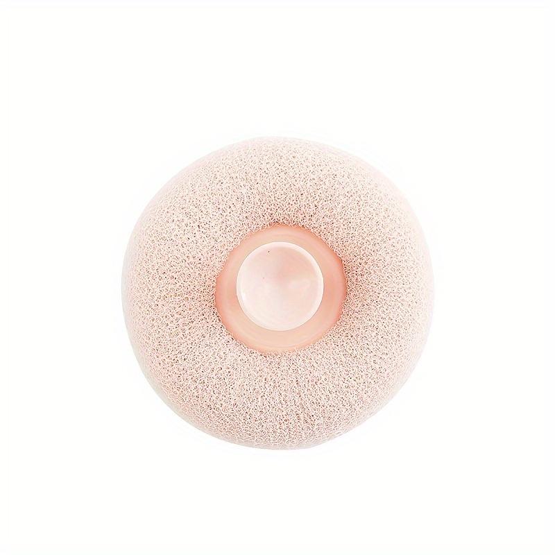 Luxury 5-Piece Massage Bath Sponge Ball Set with Suction Cup - Exfoliating Sponge Ball Shower Accessories for Soft Skin - Floral Design for Relaxing Bath