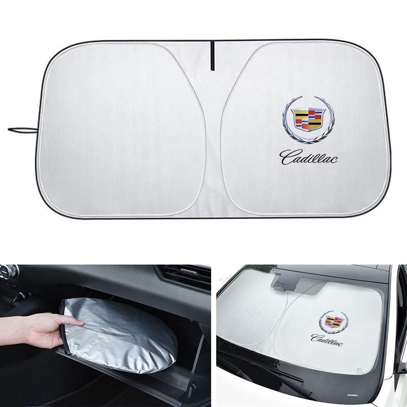Folding Car Windshield Sun Shade Cover Visor, UV Protection for Cadillac Escalade Gt4 Xt4 Ats Xt5 Cts Xts Rs, 1pc Accessory