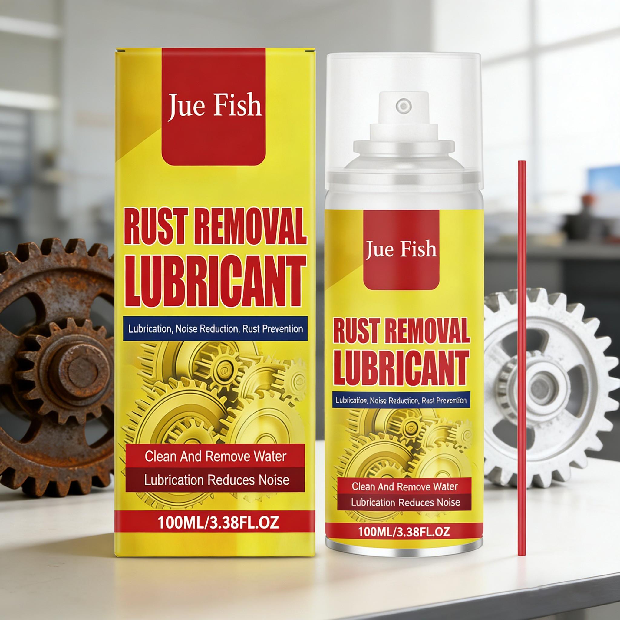 Home Rust Remover Spray (100ML), Gentle Cleaning for Machine Parts,Metal Rust Removal, Long-Lasting Lubrication, Brightening Renovation, Multi-Purpose Spray