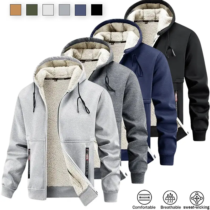 Men's Windproof Insulated Hooded Jacket coat outdoor clothing windbreaker fit solid color hoodie men New men's thickened down jacket, men's hoodie sweater, winter down jacket, casual sports for men and women athleisure