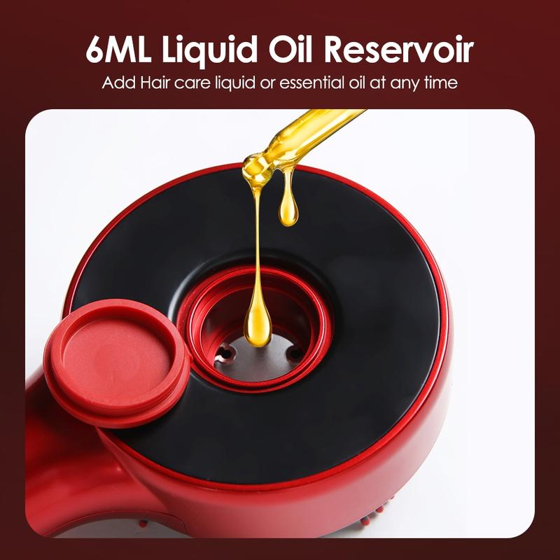 Scalp Massage Comb, Hair Oil Dispenser Roller Ball Oil Applicator, Hair Scrubber 3-Color Light Hair Care Tool for Relaxing, Chrismas Gift