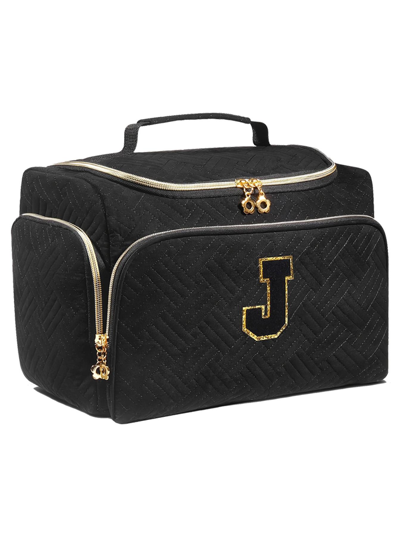 Large Wide-Open Travel Toiletry Bag, Lightweight Makeup Cosmetics Organizer with Handle, Essential Toiletries Storage for All Seasons, Travel Cosmetic Bags, Cosmetic Pouch