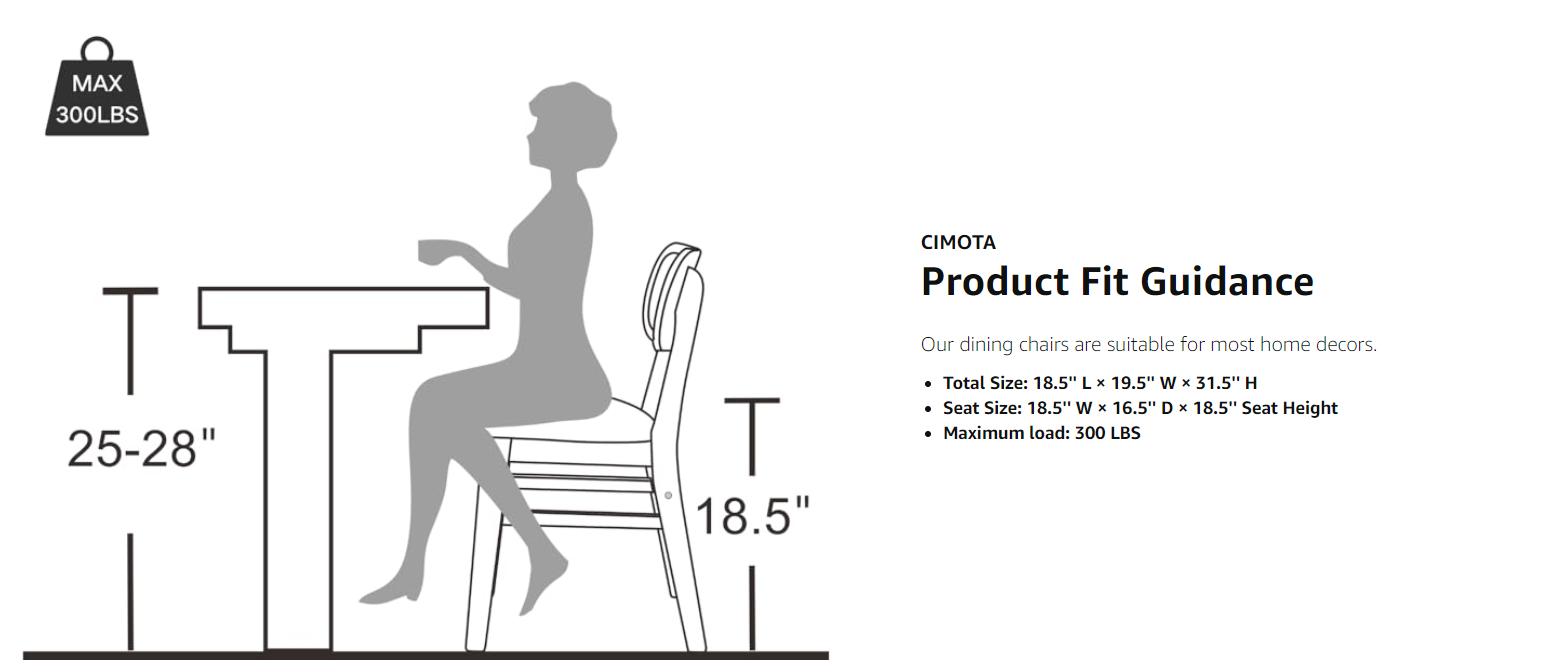 CHAIRUS Rattan Dining Chairs Set of 2,Farmhouse Cane Back Dining Room Chairs Mid Century Kitchen Chairs with Black Wood Frame Linen Upholstered Side Chairs for Kitchen, Restaurant, Dining Room, Bistro, Beige