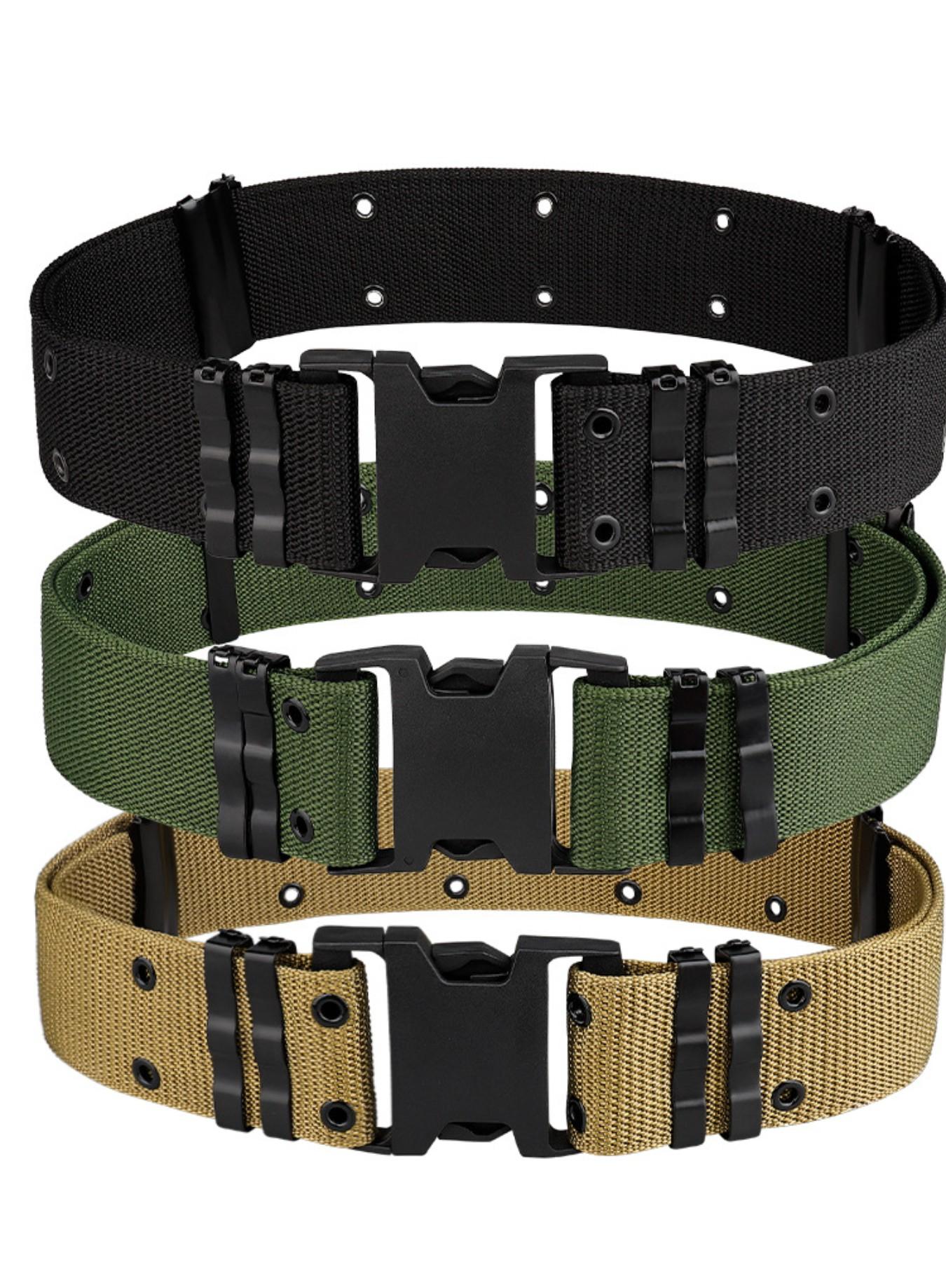 Tactical Quick-Release Belt, Nylon Military Style Men's Waistband, Perfect for Streetwear, Functional Clothing, Edc Fashion