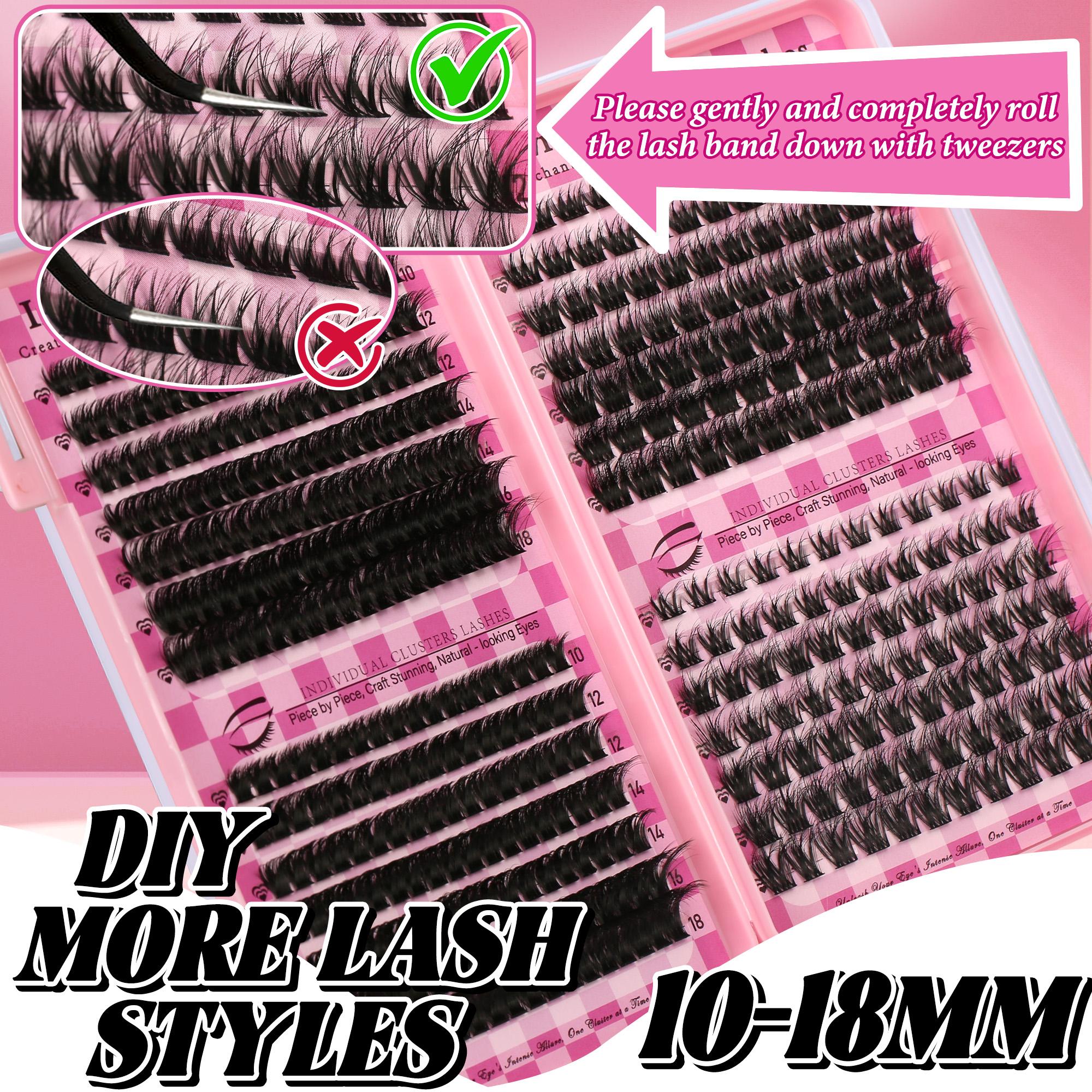 Lash Clusters Book Extensions Kit lash clusters kit Eyelash Extension Kit Eye Lashes, fairy lash clusters Extension Kit Lashes Clusters KitWispy Manga Lashes, Individual Lashes Eyelash Extension Lashes Halloween Makeup