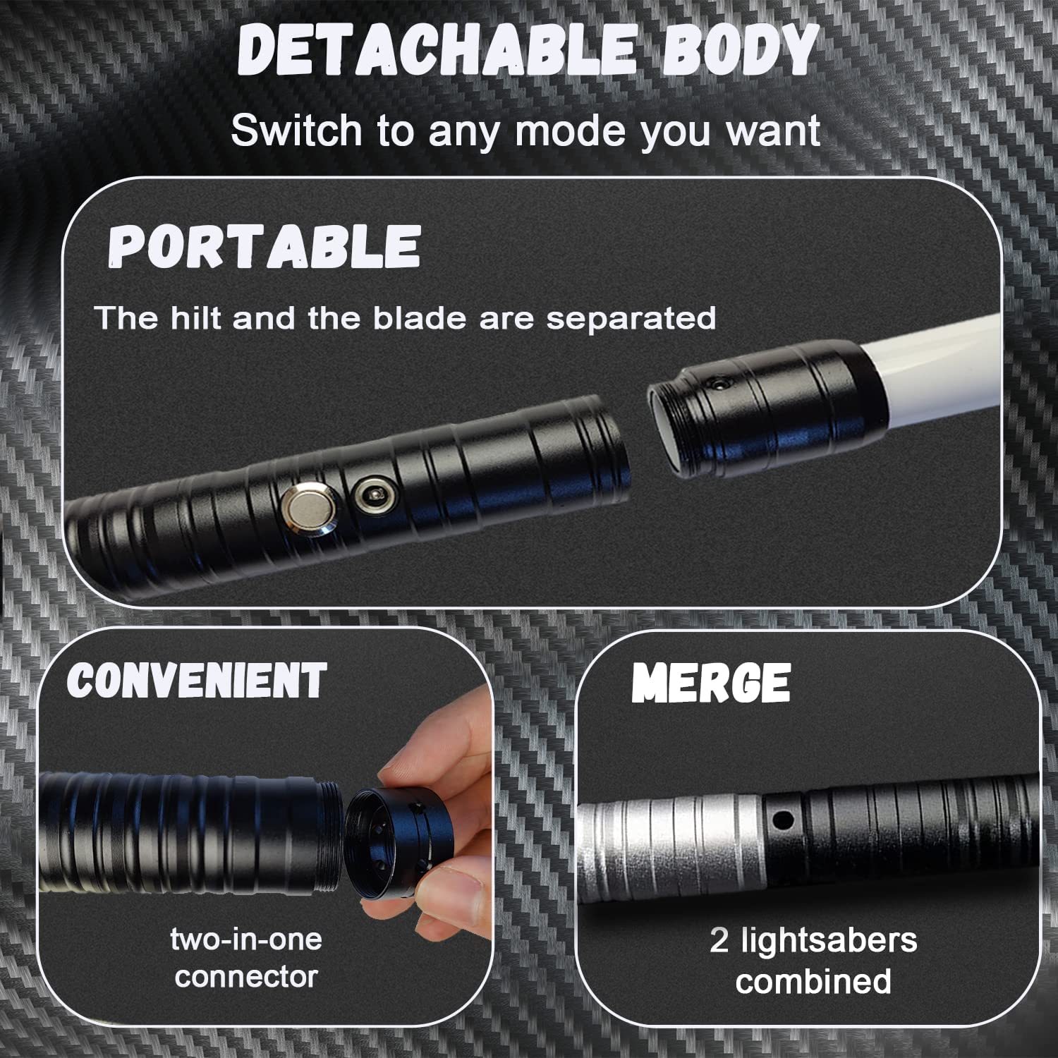 Pro Light up Saber RGB 16 Colors with Metal Handle, USB Rechargeable Impact Flash Multi-Colors, Laser Sword Toys Gravity Sensing Sound Effects Cosplay Laser Sword Toy Rave Light Saber Cosplay Toy