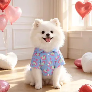 Pet Shirt for Dogs & Cats, Leopard Print, Comfortable Elastic Fabric, All Seasons, Suitable for Small to Medium Pets