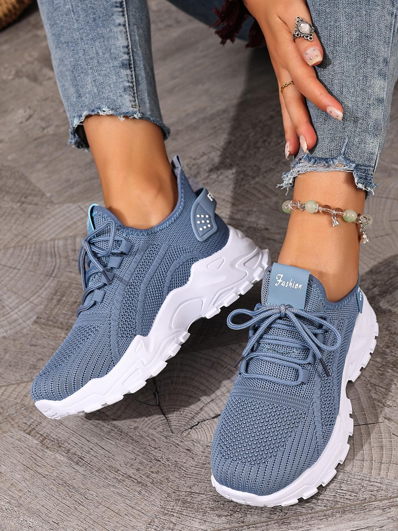 Women's New Casual Sports Shoes, Large Size Lightweight Soft Sole Anti-Slip Comfort Low Top Lace-Up, Perfect for Travel Shopping Garden Beach Activities Walking Shoes