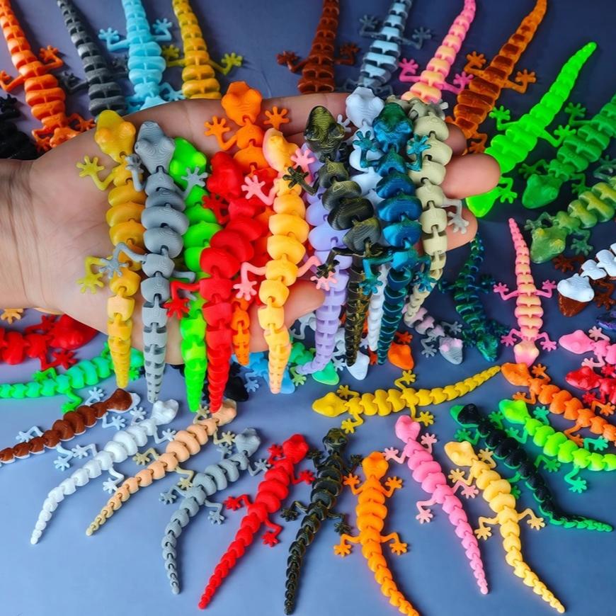 5pcs Mini Lizard Decorations, Natural Style Micro Landscape, Plastic Material, Indoor Aquarium Decoration, DIY Hobby Essentials