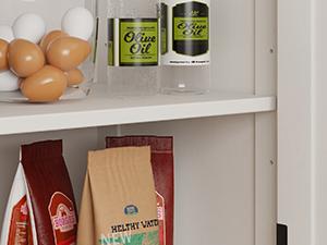 Vabches Farmhouse Buffet & Sideboard Cabinet with Storage - White Pantry Cabinet with Drawers, Wood Cupboard Hutch, Coffee Bar Station Table for Kitchen, Living Room & Dining Room