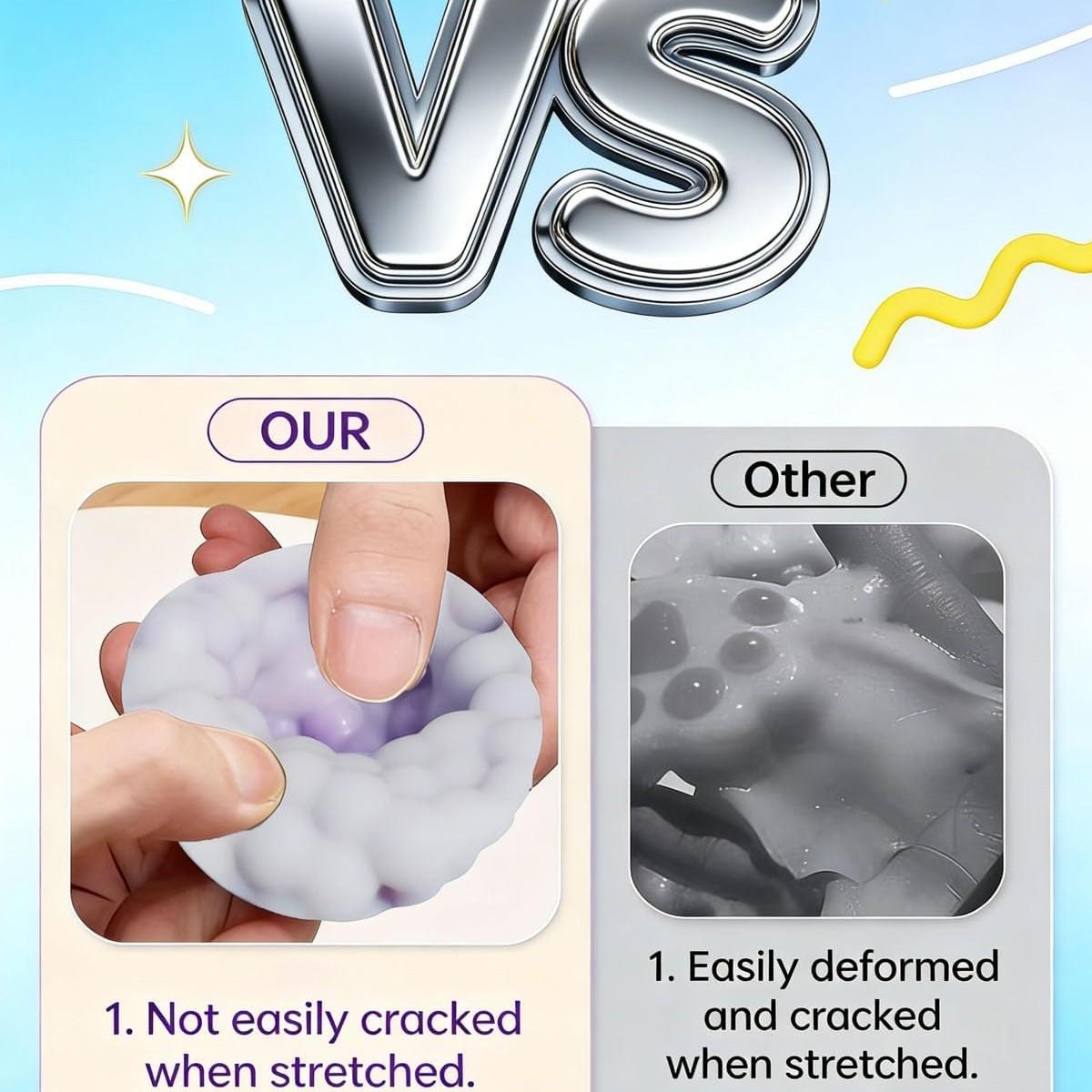 Squishy Crunchy Stress Ball, Sensory Fidget Toy, Stress Relief for Adults & Kids