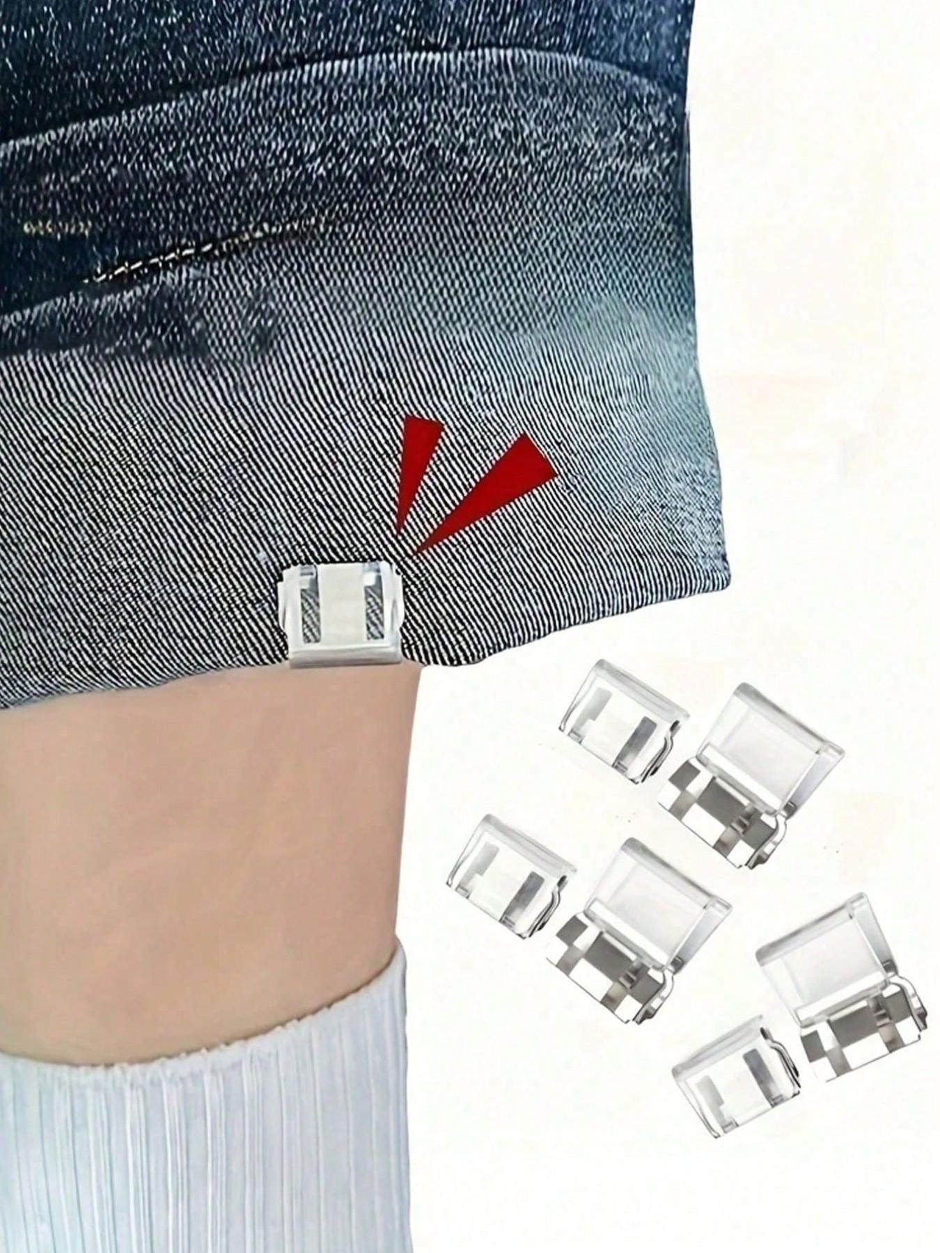 Pants Leg Hem Clips - Invisible Pant Leg Fixers, Pant Leg Hem Clips, No Need Sewing Hem Clips To Prevent Dragging, For Sun Hat/Bucket Hat Cord Clips,Pants Leg Shortening Invisible Fixed Clip, Pants Leg Prevention Dragging, No Sewing Hidden Buckle Leg Clos