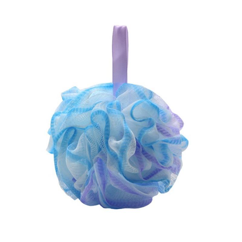 Gradient Ribbon Bath Ball Set, Large Lotus Shape Sponge, Exfoliating Bath Accessory, Ideal for Smooth Skin, Spa and Shower Use