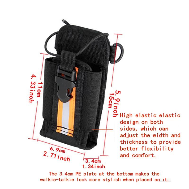 Firefighting Tactical Shoulder Strap Harness, Rescue Team Walkie Talkie Backpack, Universal Adjustable Shoulder Strap Radio Pouch, Walkie Talkie Holster For Portable Radio Holder protect Case